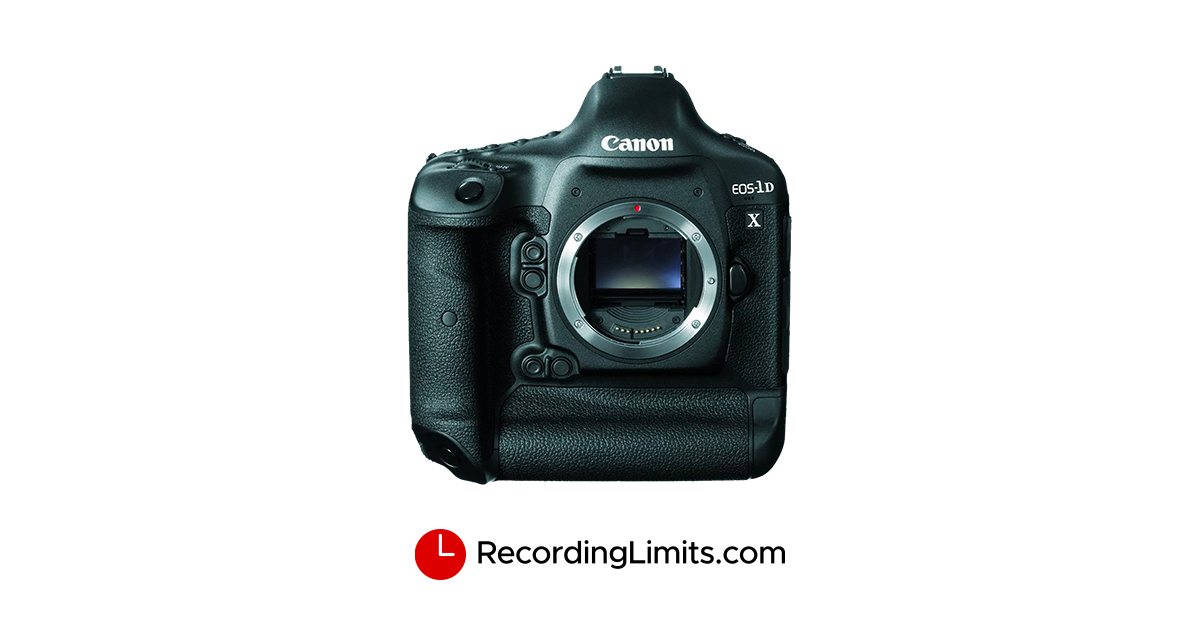 Canon EOS1D X Video Recording Limits