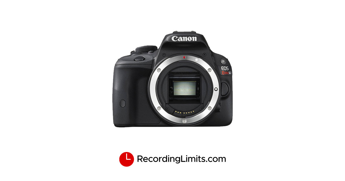 Canon EOS Rebel SL1 Video Recording Limits
