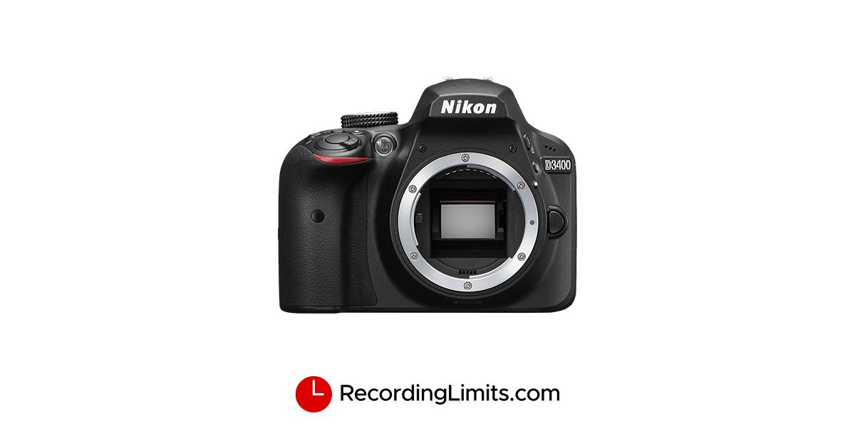 Nikon D3400 Video Recording Limits