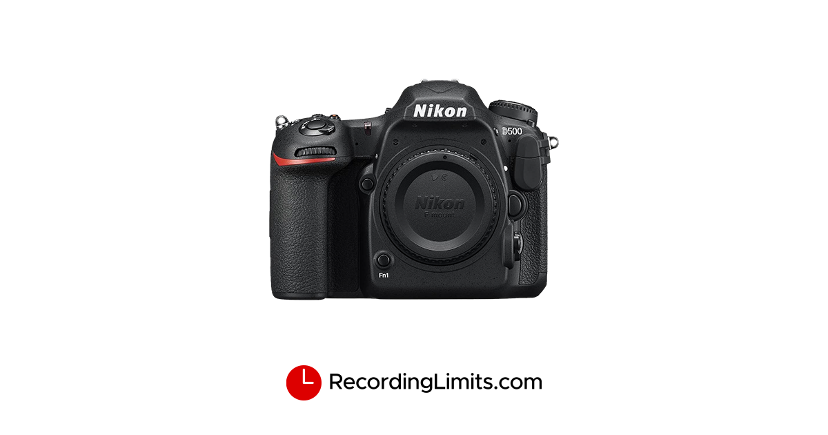Nikon D500 Video Recording Limits Nikon D500 Video Recording Limits