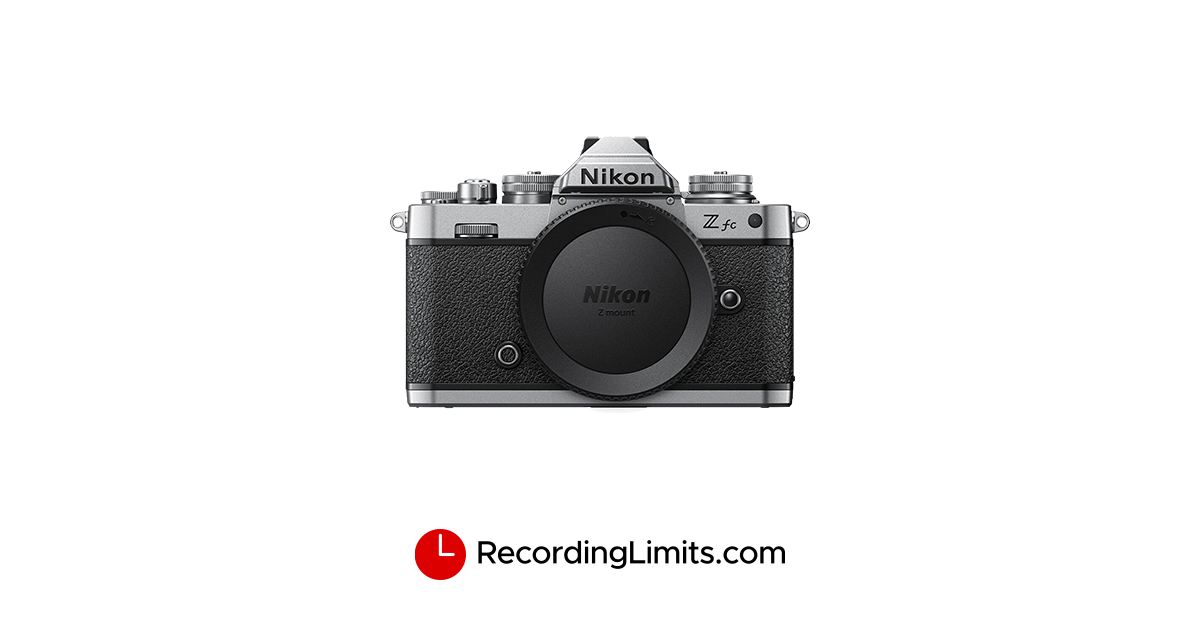 Nikon Z fc Video Recording Limits