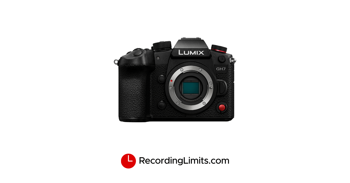 Panasonic LUMIX GH7 Video Recording Limits