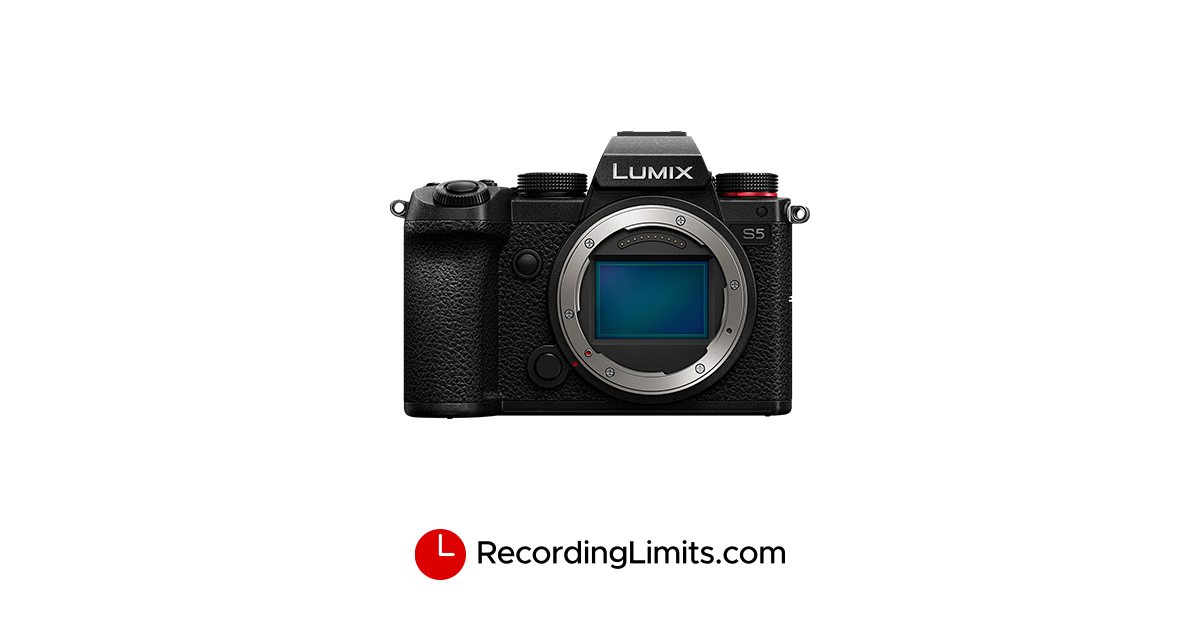 panasonic s5 recording limit