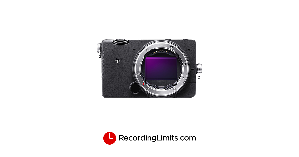Sigma fp Video Recording Limits