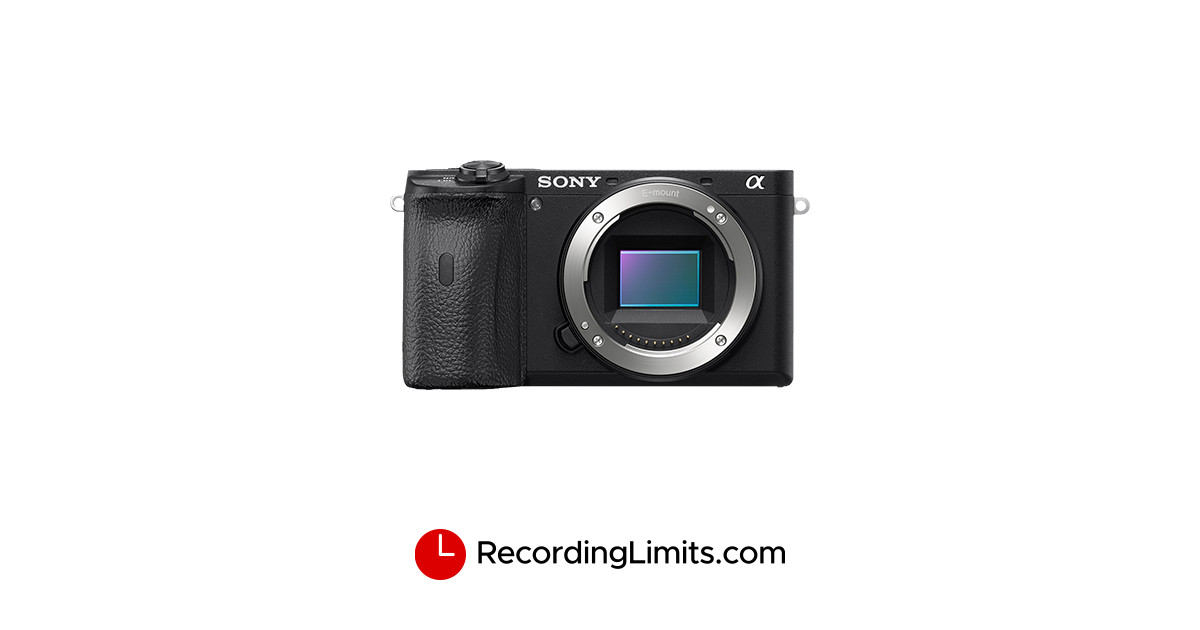 Sony Alpha 6600 Video Recording Limits