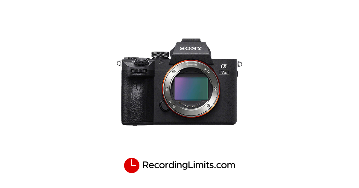 sony a7ii recording limit