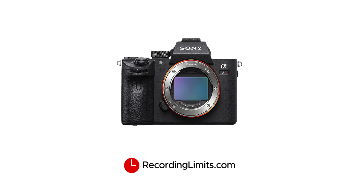 Sony Alpha 7R IVA Video Recording Limits